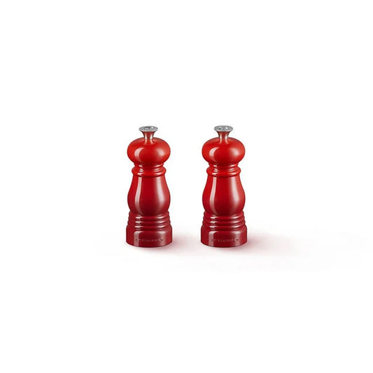 Le Creuset S/2 Petite Salt & Pepper Mills, Cerise