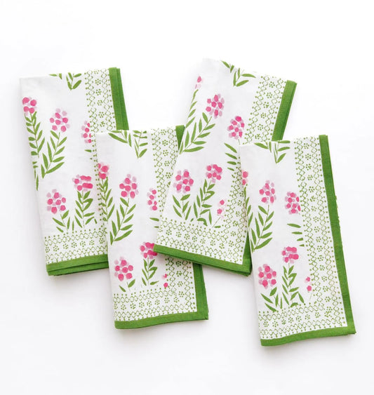 Pomegranate Phlox Pink Napkin S/4
