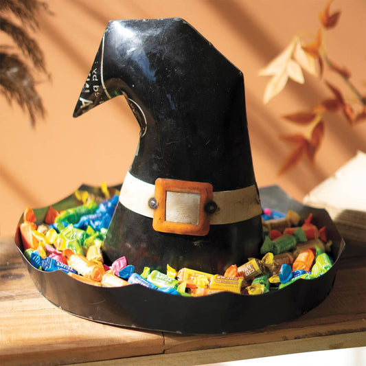 Recycled Iron Halloween Witch Hat