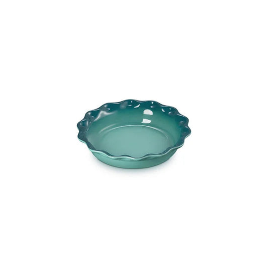 Le Creuset Heritage Fluted Pie Dish, Bleu Riviera