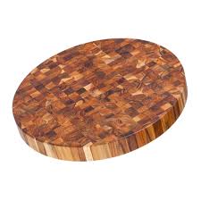 Teak Haus Round Butcher Block