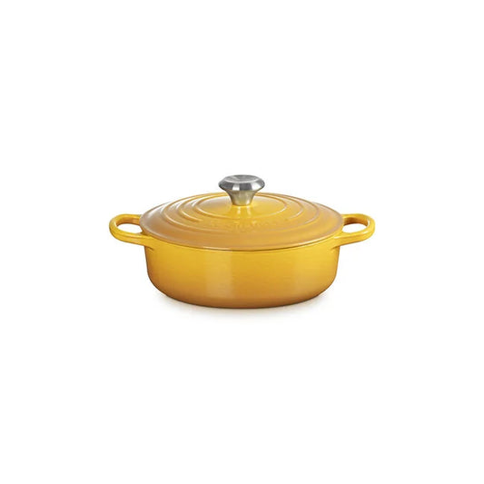 Le Creuset Signature Round Wide Oven, 3.5Qt Nectar