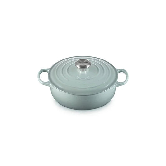 Le Creuset Signature Wide Round Oven, 3.5Qt Sea Salt