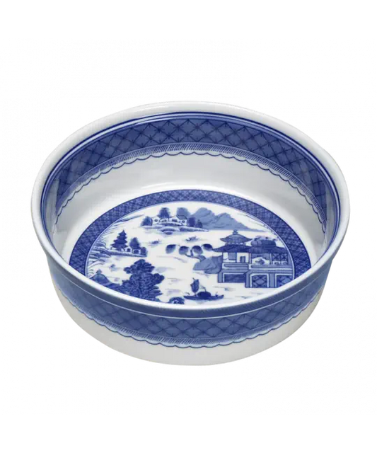 Blue Canton Round Souffle