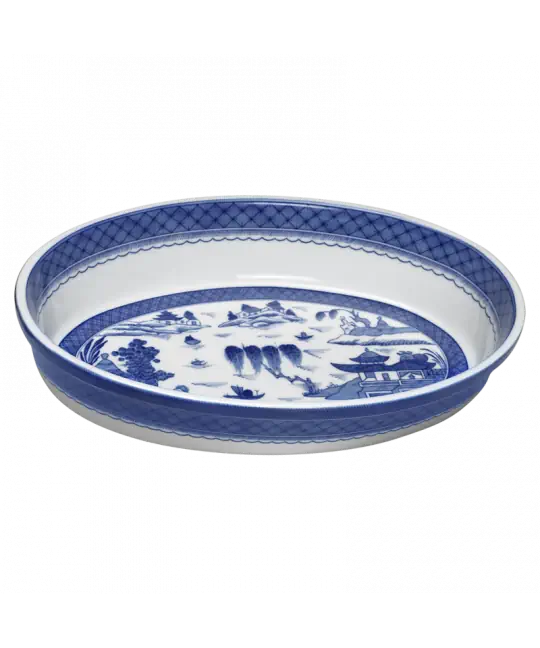 Blue Canton Oval Baker