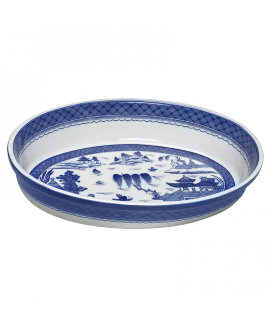 Blue Canton Oval Baker