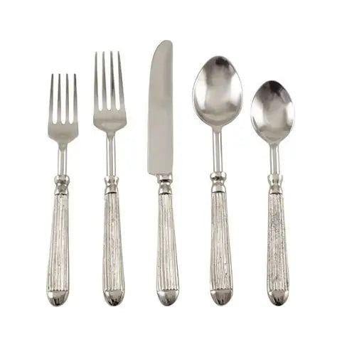 Saro Lifestyle Ribbed Flatware Set
