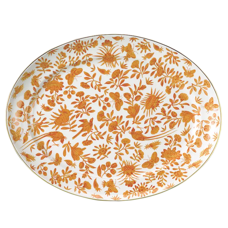 Mottahedeh Sacred Bird and Butterfly Platter 14in