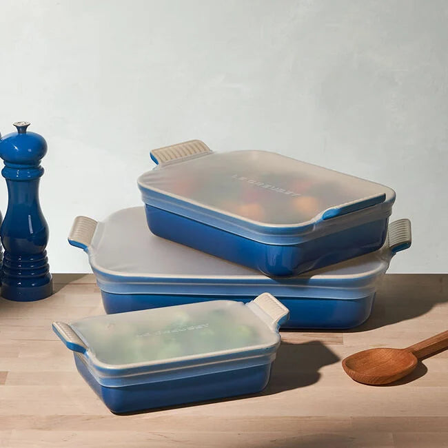 Le Creuset Set of 3 Silicone Rectangular Stretch Lids