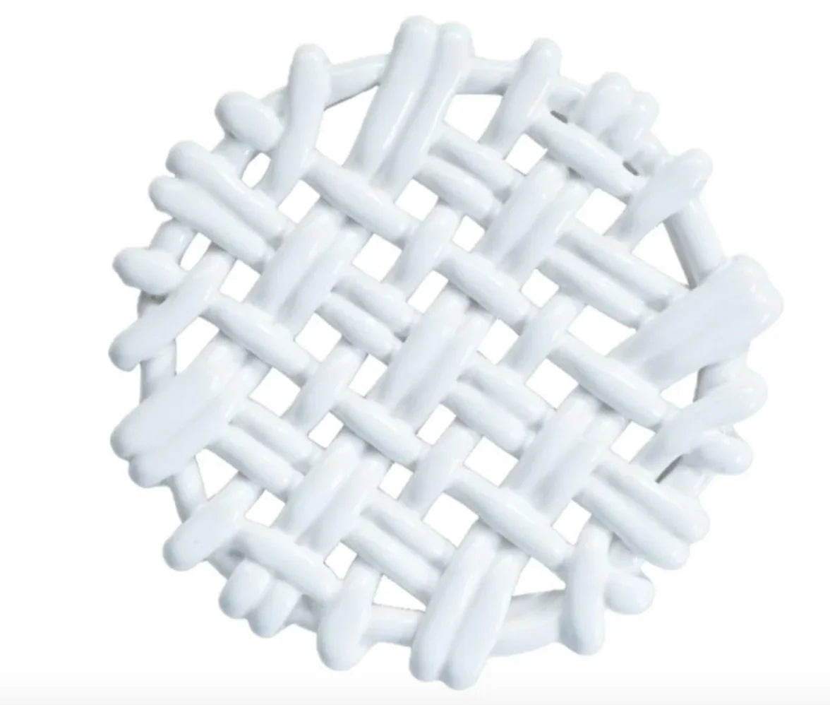 Skyros Designs Round Trivet White