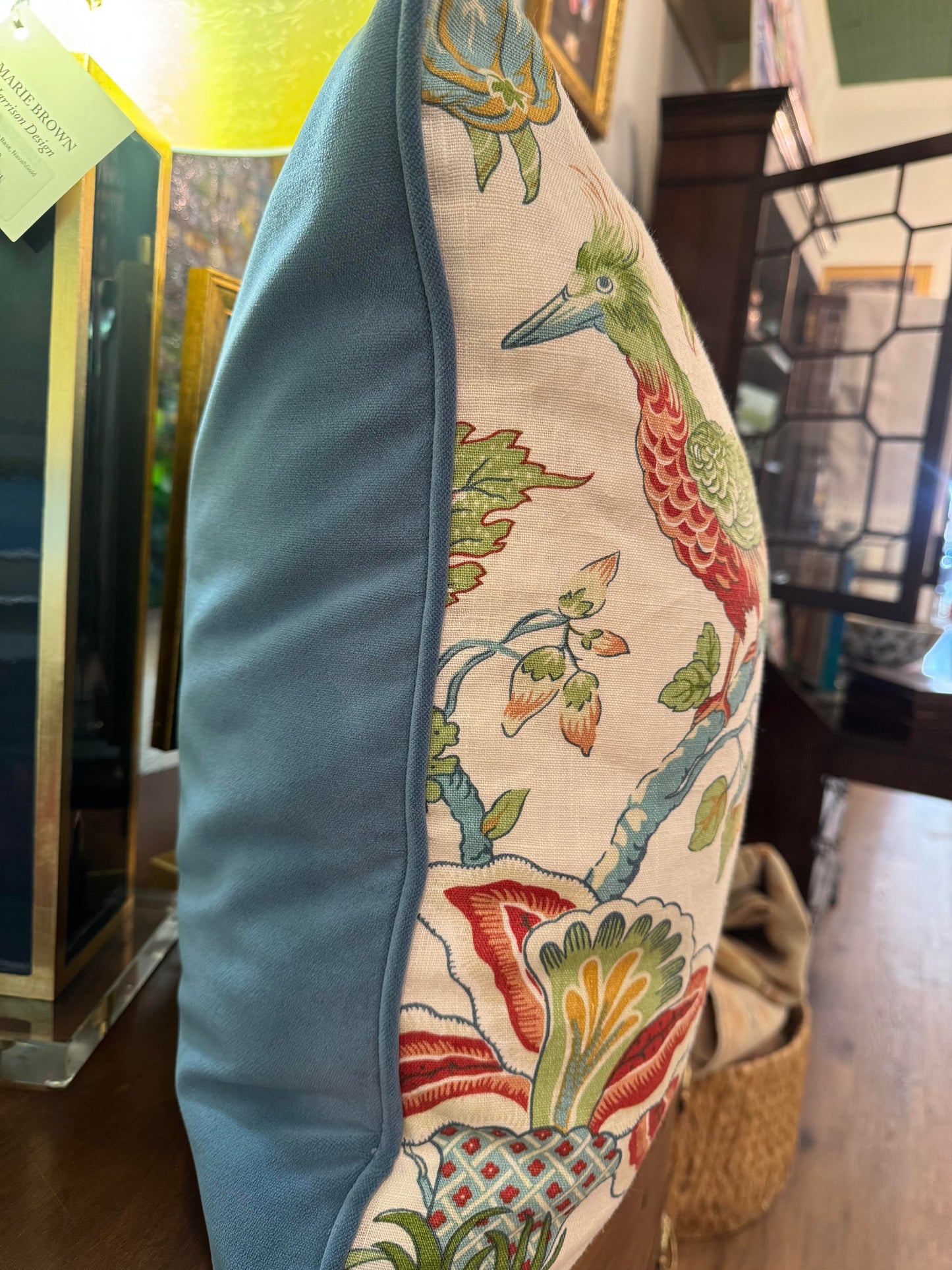 PILLOW Bird & Branch 22"