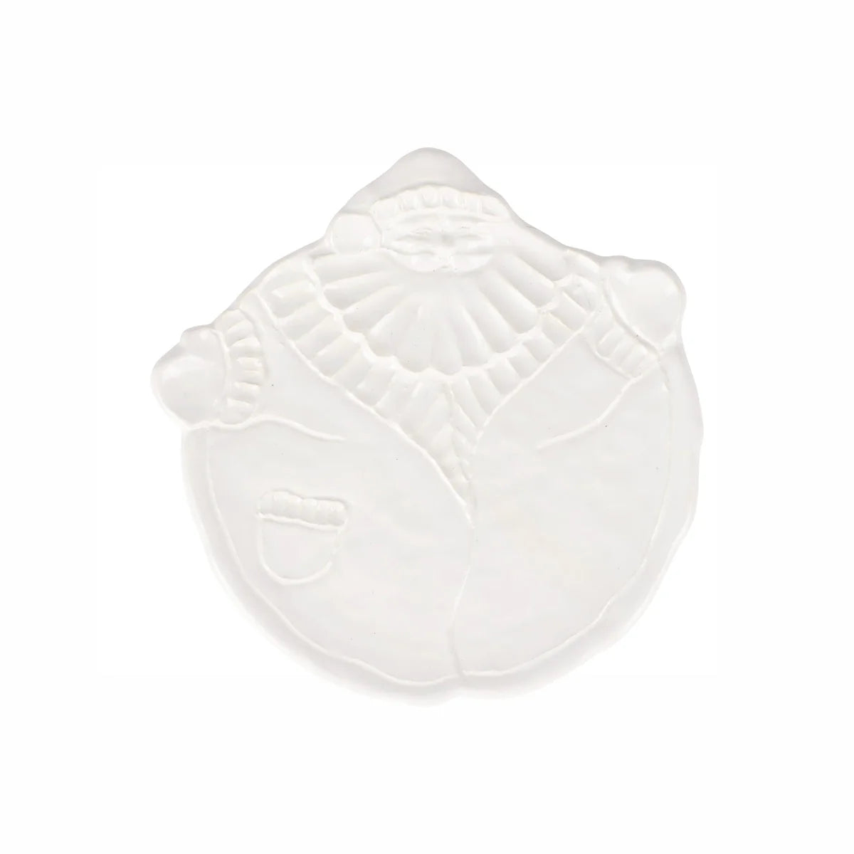 Vietre Pietra Natale Figural Santa Salad Plate