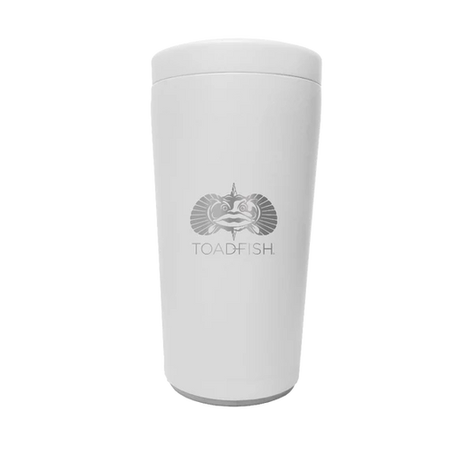 Toadfish Univ Can Cooler, White
