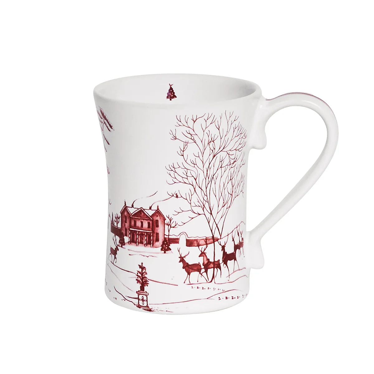 Juliska CE Winter Frolic Mug - Ruby