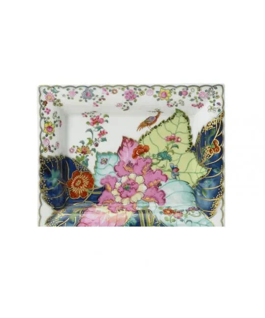Tobacco Leaf Rectangular Tray, Large